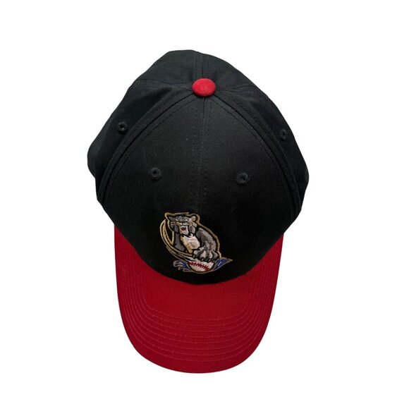 Sacramento RiverCats Black & Red Adjustable Baseball Cap Strapback Hook and Loop - Picture 5 of 9